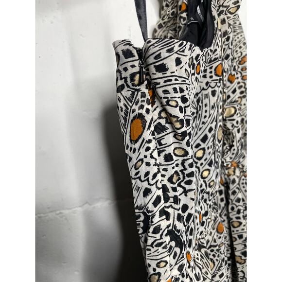 NEW Express X Rachel Zoe Butterfly One Shoulder Dress SIze XS Black White - Picture 8 of 10